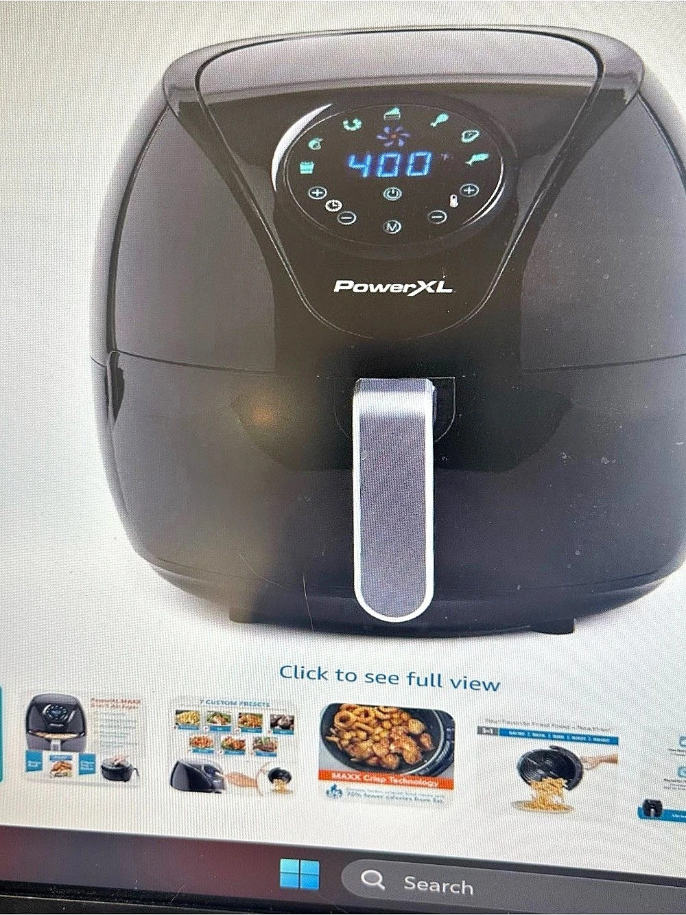 PowerXL MAXX 5-in-1 Air Fryer 5-in-1 Air Fryer Black Brand New used 2xs